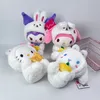 Super bezauberndes Anime-Plüsch-Cosplay-Hasenspielzeug, weiße Kuscheltiere, glückliches Kaninchen, 20 cm, 4 Stile, Großhandel, Kinderspielzeug M242T