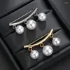 Brooches Pearl Women Clothes Coat Decoration Sweater Cardigan Clip Brooch Pins Jewelry For Girl Party Dress