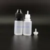 100 stuks 8 ML LDPE Kindveilige plastic druppelflessen met kindveilige doppen Tips Squeeze lange tepel Agqfv