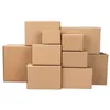 Wrap Prezent 10pcllot Hurtowa pudełko opakowane Kraft Kraft Mailing Express Transport Carton Świąteczne pudełka Prezentacje 230625