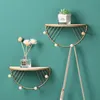 Hooks Rails Iron and Wood Board Storage Rack Hylla med hatt nyckelhängare Holder Wall Hook Home Decoration Bad Accessoarer 230625