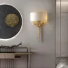 Duvar lambası Amerikan All-Compper Modern Basit Salon TV Yatak Odası Başucu Koridor Merdiveni