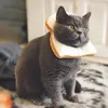 Cat Costumes Pet Dog Cats Puppy Cartoon Soft Toast Bread Shape Collar Scarf Headwear Props