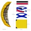 Kite Accessories High Quality 2.5m Yellow Dual Line Parafoil Kite WithFlying Tools Power Braid Sailing Kitesurf Rainbow Sports Beach 230625