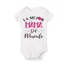 Barboteuses bébé Body je suis une version améliorée de maman bébé barboteuse filles garçons vêtements bron combinaison infantile tenue enfant en bas âge présent 230626