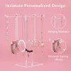 Jewelry Pouches Stand Necklace Holder Display And Bracelet Hanging Organizer Clear Tower