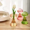 Planters Pots Simple Pumpkin Cone Glass Vases Transparent Glass flower pots for Home Hydroponic Flower Livingroom Office Table Decor R230621