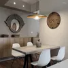 Lampes suspendues géométrique lumière fer réglable lumières moderne Mini Bar articles décoratifs pour la maison Lustre Suspension