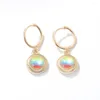 Baumeln Ohrringe Sonne Tropfen Für Frauen Gold Farbe Ohrring 2023 Edelstahl Boucle Oreille Femme Mode Schmuck Geschenk