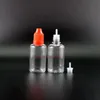 100 stycken 30 ml Pet Plastic Droper Bottle With Child Proof Safe Caps and Nipples Squeezable Ctxtc