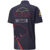 Camisetas Masculinas Bull 2022 Nova Temporada F1 Camiseta Equipe de Fórmula 1 Custom Motorsport Roupa de Trabalho de Verão