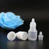 Garrafas conta-gotas de plástico LDPE de 2 ml 100 pçs/lote com tampas à prova de adulteração Dicas seguras para vapor e suco SQUEEZABLE Manfj