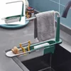Gadgets de cuisine éviers organisateur porte-éponge à savon étagère d'évier télescopique évier de cuisine égouttoir panier de rangement accessoires outil