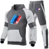 Heren Trainingspakken Motorfiets Voor M Lente En Herfst Heren Sport Trainingspak Mode Kleur Matching Hoodies Broek Set van 2 stuks 230625