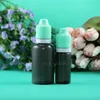 30 ML 100 pcs/Lot LDPE BLACK Double Proof Plastic Dropper Bottle With Thief Safe & Child Safety Caps Squeezable for e cig Utgpi