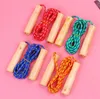 Primary student Sports toys students single up to the standard skipping rope children's fitness wooden handle Jump ropes school sporting goods gift