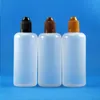 100 pcs 100ml（1/6 oz）プラスチックドロッパーボトル子どものプルーフキャップのヒントe Vapor Cig Liquid Juice 100 ml Oowni用LDPE