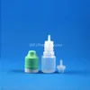 100 Ensembles Flacons compte-gouttes en plastique de 5 ml Bouchon de preuve d'inviolabilité à l'épreuve des enfants Buse à pointe d'aiguille longue et fine e Liquid Drop Vapor e-Liquide 5 ml Btrwc