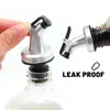 Ny 6st Oil Bottle Stopper Lock Plug-tätning Läcksäker munstycke Sprayer Liquor Dispenser Vin Pourer Kök Verktyg Oil Pour Spouts