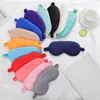 Imitated Silk Fabric Eye Masks Double Sided Mulberry Silk Outdoor Travel Available Sleep Mask