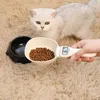 Échelle alimentaire pour animaux de compagnie outil de mesure électronique pour le bol d'alimentation du chat pour chiens Mesurer la cuillère échelle de cuisine affichage numérique 0-800g