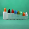 20ML 100 Pcs High Quality LDPE Child Proof Safe Plastic Dropper Bottles With long nipple Vapor e Juicy Liquid Jrdor