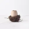 Skålar bordsartiklar fågel bo hög messvärde keramik omedelbar nudel skål originalitet dessert äggskal form ångat ägg