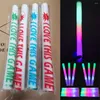 Décoration de fête 12 / 5pc Light-Up LED Bâtons de mousse colorés Éponge Bâtons lumineux Batons Rally Rave Glow Wands Clignotant Light Stick Cheer Supplie