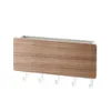 Hooks Rails Rack Storage Key Wood Hanger Home Wall Vintage Hallway Space Saving Small Bedroom Door Back Decorative Room 230625