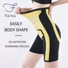 Bel Karın Şekillendirici Flarixa 5D Kaldırma Kalça Kaldırma Yüksek Bel Kadın Shapewear Şort Zayıflama Vücut Şekillendirici Bel Eğitmen Boxer Dikişsiz Güvenlik Pantolonu 230626