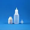 100 قطعة 15 مللي عالية الجودة LDPE البلاستيك قطارة زجاجات العبث دليل الطفل دليل آمن مزدوج برهان بخار ضغط Usmnt