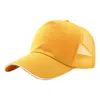 Vizörler yaz pamuk kapakları moda güneş kremi beyzbol şapkası ayarlanabilir açık spor hip hop şapkaları vizör örgü kamyoncu