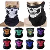 Skall Skeleton Mask Halloween Scarf Outdoor Bicycle Multi Function Neck Warmer Ghost Half Face Cosplay Chic Motorcykel SCRAF GC2196