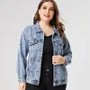 Outerwear 2023 Spring Plus Size Denim Jacket Woman Ladies Fashion Jean Coats And Jackets