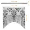 Curtain Amosfun Halloween Lace Black Tassel Door Fireplace Mantel Scarf Decoration For Home