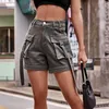 Shorts pour femmes Salopette en jean Poche décontractée Taille élastique Femmes Booty Womens