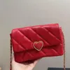 designer torba luksusowe torebki krzyżowe kobiety miłosne torba rączka crossbody torba skórna rombowa kratowa klapa