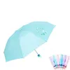 المظلات للطي مظلة يدوية المطر النساء البلاستيك مقبض الرجال يندبروف السفر المدمجة الذكور السيارات فتح / إغلاق المظلات
