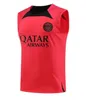 2023 PSGs chándal Soccer Jerseys hombres chaleco sin mangas trajes de entrenamiento 23 24 NUEVO PSGs camisetas de fútbol MBAPPE entrenamiento hombres Top de manga corta