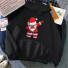 Herrtröjor 2023 Autumn Winter Sweatshirts Christmas Dab Santa Long Sleeve Top Pullover Streetwear Fashion Ladies