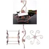 Tabletop Wine Racks Iron Wine Bottle Glass Cup Display Holder Wine Holder Stand for Bar Cellar Pantry 230625