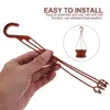 Kitchen Towel Hooks 50pcs Plastic Hanging Flower Plant Holders Pots for Garden 230625