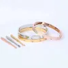 Designer charm Rose Gold Bracelet for Men and Women Couples Light Luxury Titanium Steel Version Simple Personality Student Color Handpiece