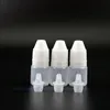 Garrafas conta-gotas de plástico LDPE de 2 ml 100 pçs/lote com tampas à prova de adulteração Dicas seguras para vapor e suco SQUEEZABLE Manfj