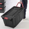 Sacs de rangement Sterilite 2PCS 40 Gallon Industrial Tote Plastic Bins Wheels Large Box Set 230625