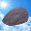 Unisex Casual Baret Hoed Platte Pet Mesh Krantenverkoper Stijl Hoed Voor Mannen Vrouwen Ademende Caps Zomer Lente Effen Kleur Beanie Caps