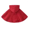 Kurtki 2023 Autumn Winter Girls Dziewczynki Dzieci Kardigan Płaszcz 0-4yrs Baby Cute Cloak Children Odzież