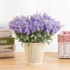 Fleurs Décoratives 10 Têtes Provence Lavande En Plastique Artificielle Violet Bouquet Faux Fleur Blanc Pour La Maison Romantique Décoration De Mariage