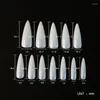 False Nails 600 Pieces Natural Long Stiletto Fake Nail Tips Set Acrylic Full Cover White Salons Gift For Womens Drop