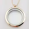 Heta nya DIY -tillbehör legeringsfas Box Round Glass Blasting Pendant Can Open Pendant Necklace Ladies Jewelry